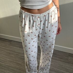 Bear Print Pajama Pants Brandy Melville